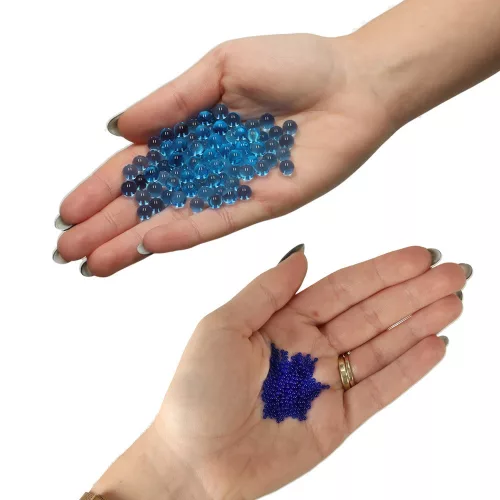 Hydrogel water gel balls for flower gun blue 250g 50,000pcs. 7-8mm