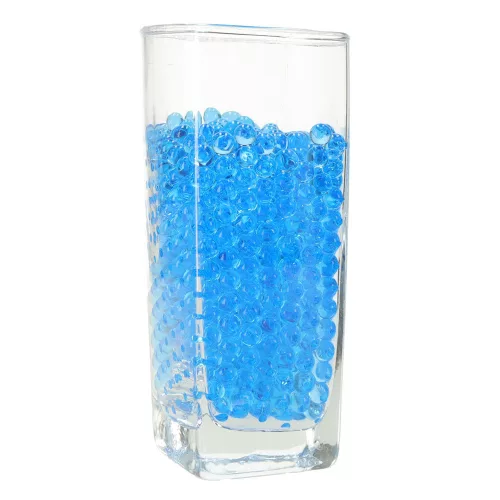 Hydrogel water gel balls for flower gun blue 250g 50,000pcs. 7-8mm