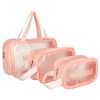 Cosmetic bag set pink