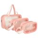 Cosmetic bag set pink