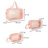 Cosmetic bag set pink