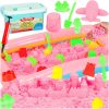 Kinetic sand in a box 2 kg shapes pink
