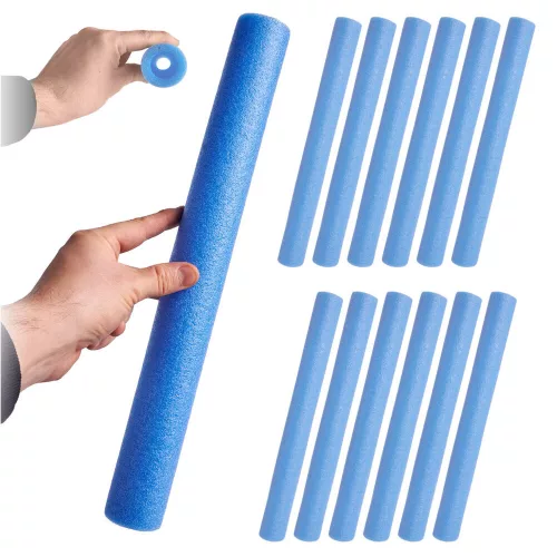 Trampoline pole protector with foam sleeves
