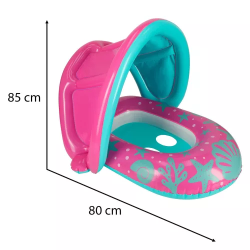 BESTWAY 34091 Inflatable pontoon with pink roof