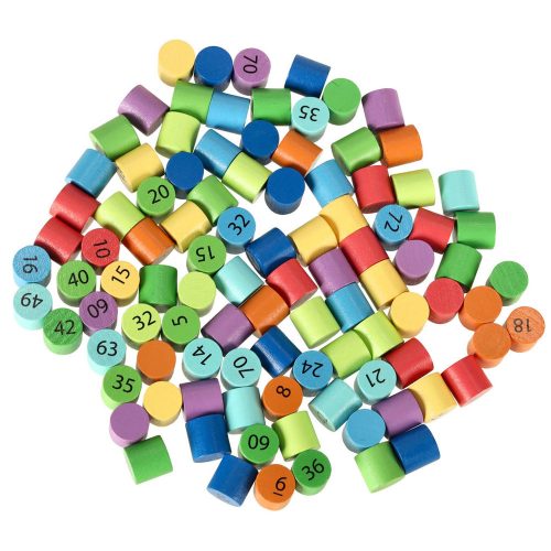 Wooden multiplication board game