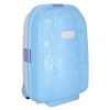 Children's travel bag on wheels hand luggage blue