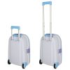 Children's travel bag on wheels hand luggage blue