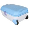 Children's travel bag on wheels hand luggage blue