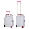 Children's travel bag on wheels hand luggage pink