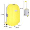Children's travel bag with rolling hand luggage in yellow