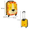 Children's travel bag on wheels lion