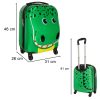 Children's travel bag on wheels crocodile