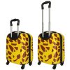 Children's travel bag on wheels giraffe