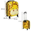 Children's travel bag on wheels giraffe