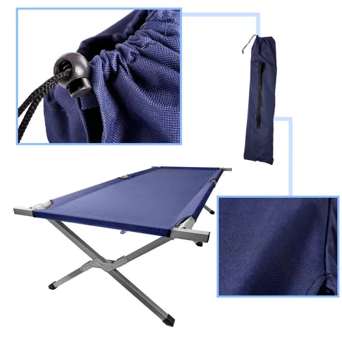 Folding camp bed tourist canoe not blue