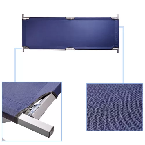 Folding camp bed tourist canoe not blue