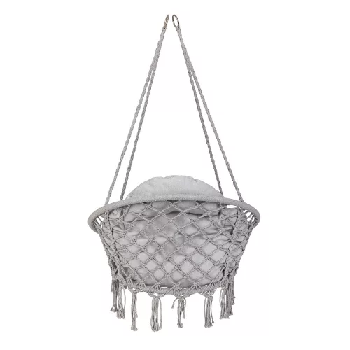 Stork's nest with cushion 60*80*120 gray