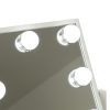 LED sminktükör USB izzókkal 30x40cm