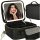 Cosmetic organizer with mirror black