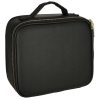 Cosmetic organizer with mirror black