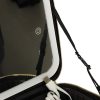 Cosmetic organizer with mirror black
