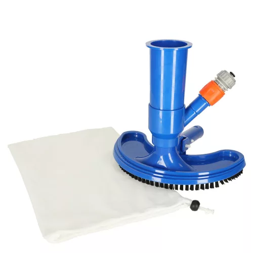 Pool vacuum cleaner pond bottom cleaning kit with reusable bag