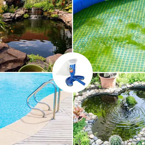 Pool vacuum cleaner pond bottom cleaning kit with reusable bag