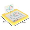 Magnetic Montessori board dots yellow