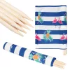 Beach screen 6 meters tropical striped