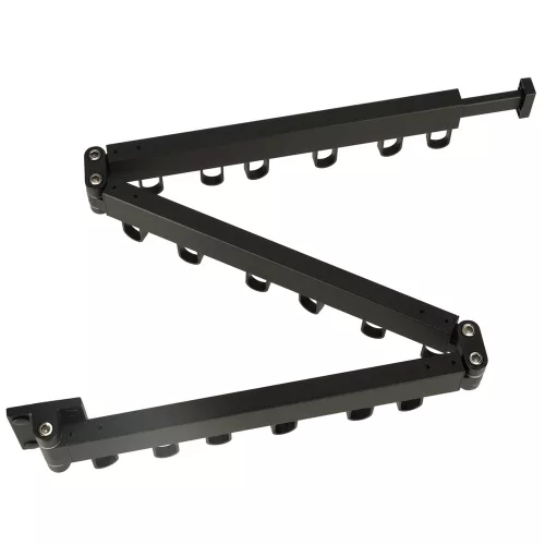 Telescopic extension wall lamp arm 114cm black