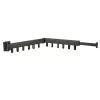 Telescopic extension wall hanger 84cm black