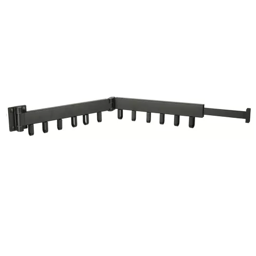 Telescopic extension wall hanger 84cm black