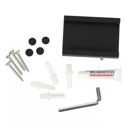 Telescopic extension wall hanger 84cm black