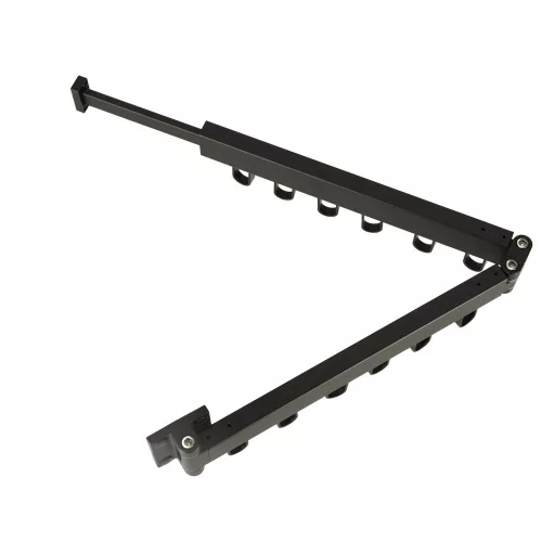 Telescopic extension wall hanger 84cm black