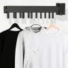 Telescopic extension wall hanger 84cm black