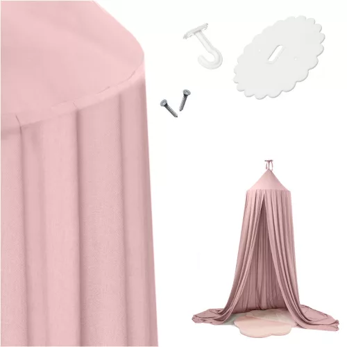Canopy Curtain Tipi Tent Hanging Light Pink