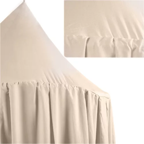 Canopy curtain tipi tent hanging in beige
