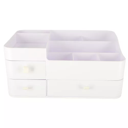 Cosmetic organizer for bathroom basket