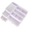 Cosmetic organizer for bathroom basket