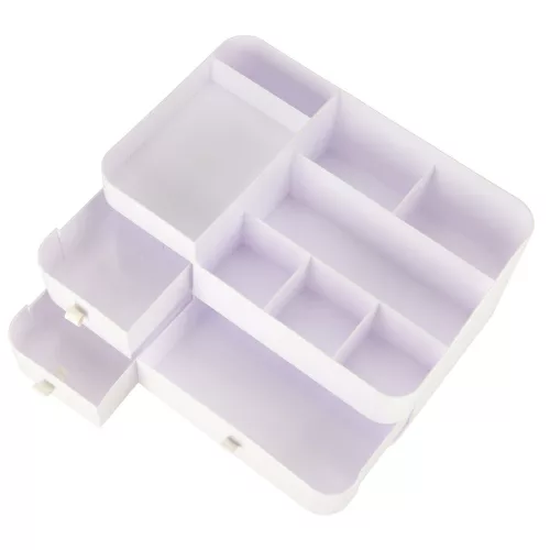 Cosmetic organizer for bathroom basket