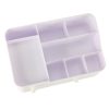 Cosmetic organizer for bathroom basket