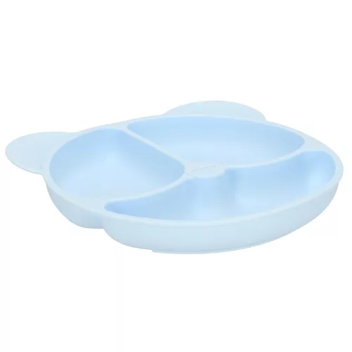 Silicone baby food teddy bear light blue 4pcs
