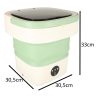 Mini Foldable Portable Washing Machine 12L Green