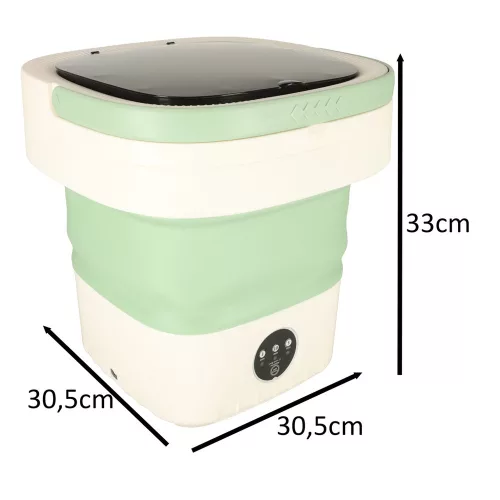 Mini Foldable Portable Washing Machine 12L Green