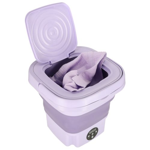 Mini Foldable Portable Washing Machine 12L Purple