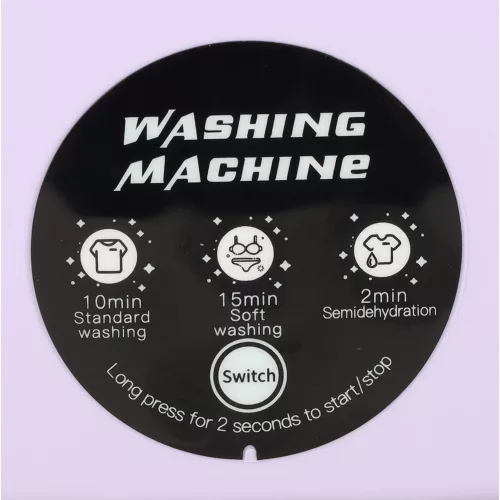 Mini Foldable Portable Washing Machine 12L Purple