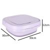 Mini Foldable Portable Washing Machine 12L Purple