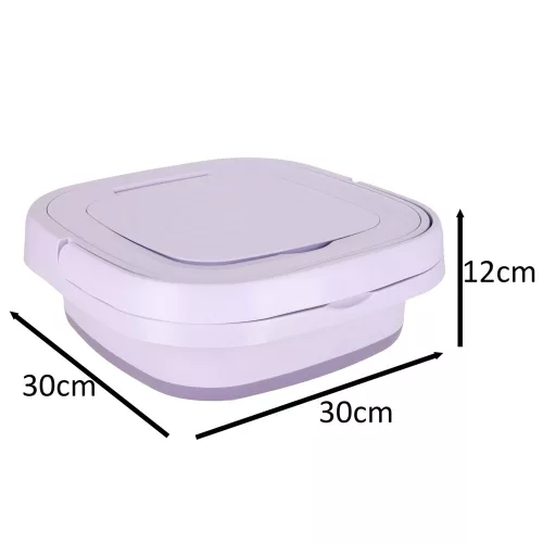 Mini Foldable Portable Washing Machine 12L Purple