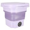 Mini Foldable Portable Washing Machine 12L Purple