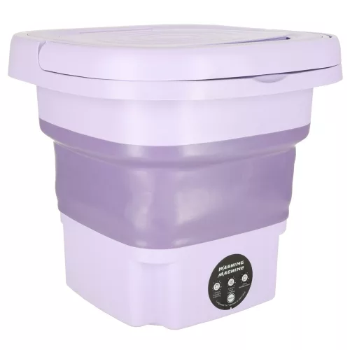 Mini Foldable Portable Washing Machine 12L Purple
